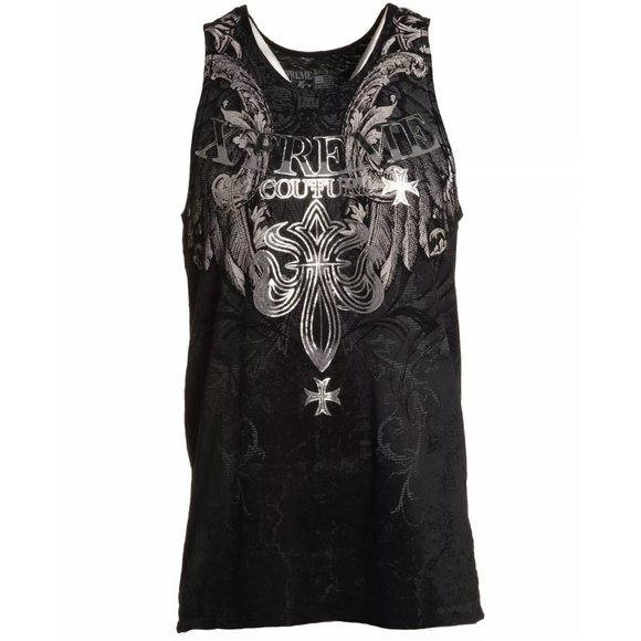 XTREME COUTURE by AFFLICTION Men's Tank BOLD CIPHE - Picture 3 of 7